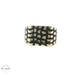 14k Yellow Gold Enamel Nugget Signet Ring 