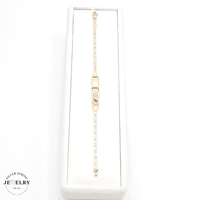 14KT Baby ID Valentino Bracelet Tricolor Gold, 6 Inches