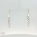 Classic Silver Hoop Earrings, 1.25 inch diameter