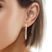 Classic Silver 2.5mm Hoop Earrings, 2 inch diameter