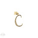 14K Yellow Gold "C" Initial Pendant