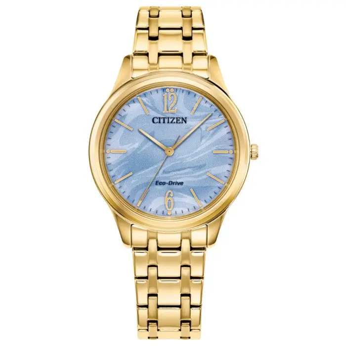 Citizen Ladies Soft Blue Dial Eco Watch EM1212-56L