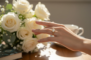 14k Yellow Gold 1.01ct Oval Lab Diamond Solitaire Ring