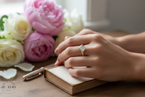 14k Yellow Gold 1.15ct Emerald Cut Lab Diamond Solitaire Ring