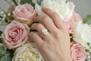 14K Yellow Gold 2.04ct Oval-Cut Lab-Grown Diamond Engagement Ring