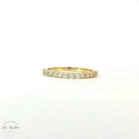 14K Yellow Gold 0.44tcw Lab-Diamond  Wedding Band