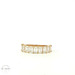 14K Yellow Gold 2.85tcw Emerald-Cut Lab-Grown Diamond Wedding Band