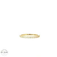 14K Yellow Gold 0.35tcw Lab-Diamond Wedding Band